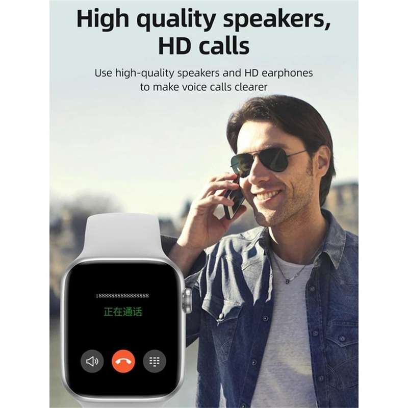 T500 Plus 1.44 inch Color Screen Smart Watch,Support Heart Rate Monitoring/Blood Pressure Monitor...