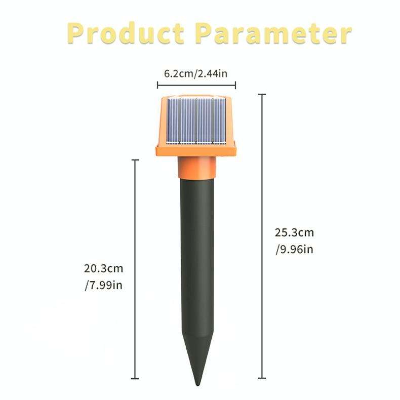 SJZ057 Outdoor IP66 Waterproof Solar Ultrasonic Rat Repeller Orchard Ultrasonic Animal Repeller(O...