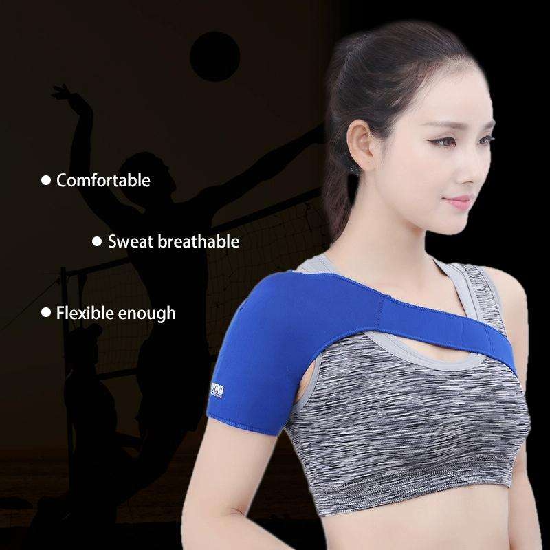 Elastic Sports Single Shoulder Support Guard, Size: 23 x 47cm(Blue)