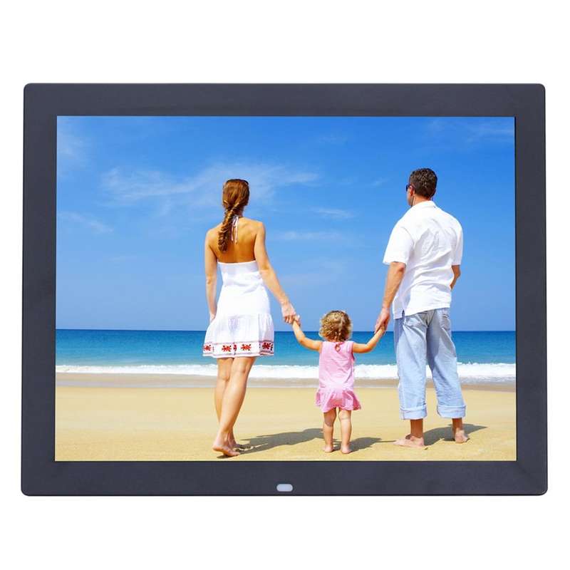 15 inch HD LED Screen Digital Photo Frame with Holder & Remote Control, Allwinner, Alarm Clock / ...