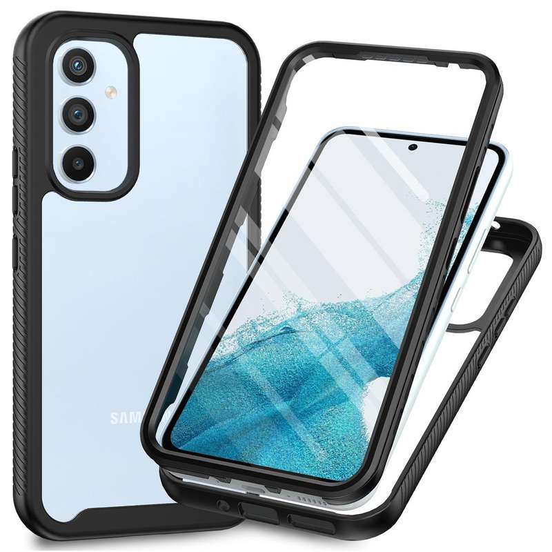 For Samsung Galaxy A54 5G Two-layer Integrated Transparent TPU + PC + PET Protective Phone Case(B...