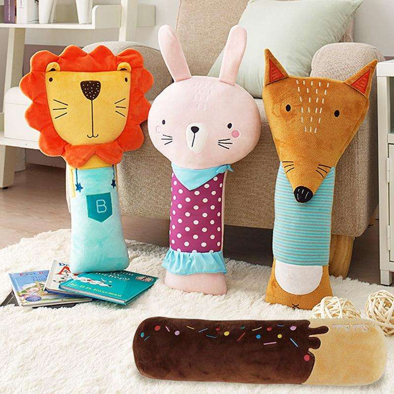 50cm Children Car Belt Cartoon Shoulder Protector Pillow(Lion)