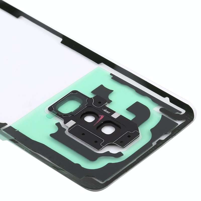 For Samsung Galaxy S9+ / G965F G965F/DS G965U G965W G9650 Transparent Battery Back Cover with Cam...