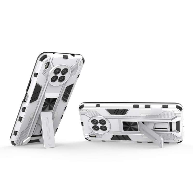 For Huawei nova 8i Supersonic PC + TPU Shock-proof Protective Case with Holder(Silver)