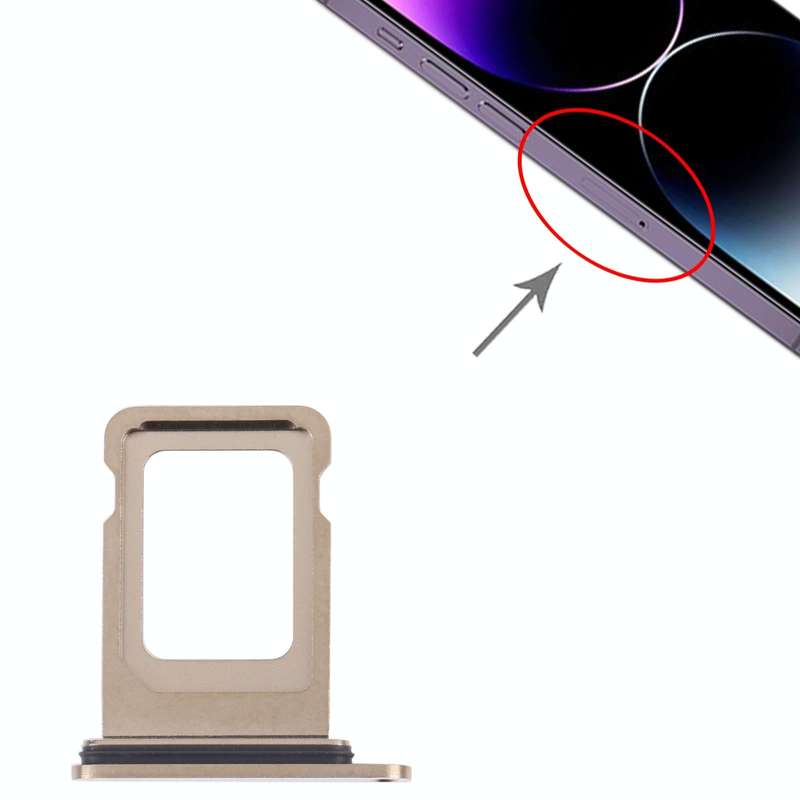 SIM+SIM Card Tray for iPhone 14 Pro Max (Gold)