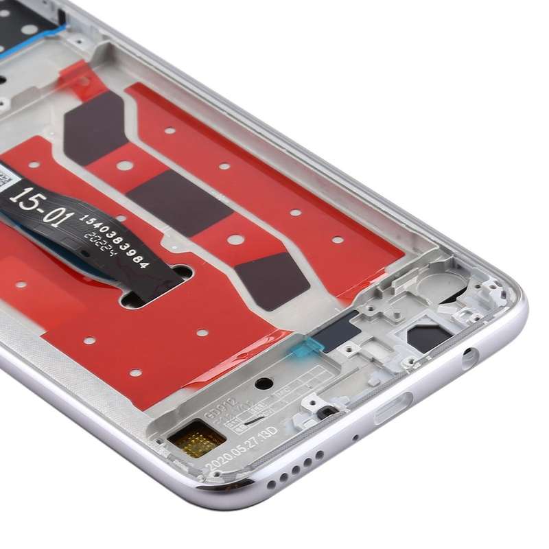 OEM LCD Screen for Huawei P40 Lite Digitizer Full Assembly with Frame(Silver)