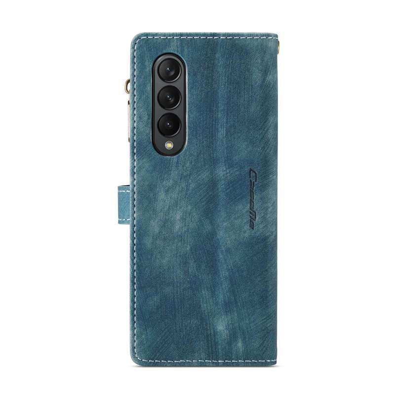 For Samsung Galaxy Z Fold3 5G CaseMe C30 Multifunctional Phone Leather Phone Case(Blue)