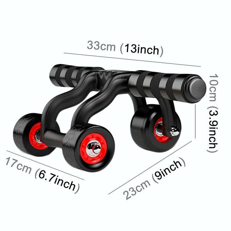 Three Wheels Abdominal Roller Round Home Office Outdoor Mute Fitness Equipment Sports for Man / W...
