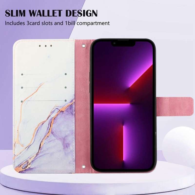 For OPPO Reno5 Pro+ 5G / Find X3 Neo PT003 Marble Pattern Flip Leather Phone Case(LS006)
