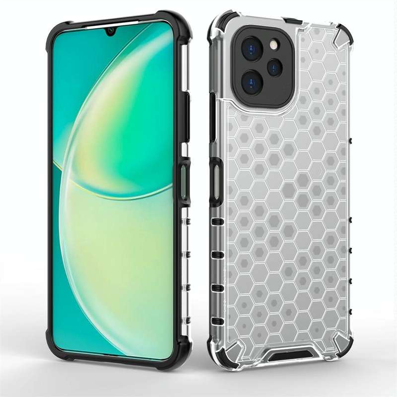 For Huawei Nova Y61 4G Honeycomb Shockproof Phone Case(Black)
