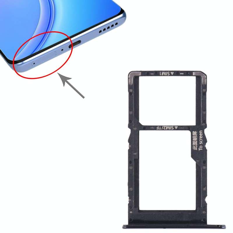 For Huawei Maimang 11 SIM + SIM / Micro SD Card Tray (Black)