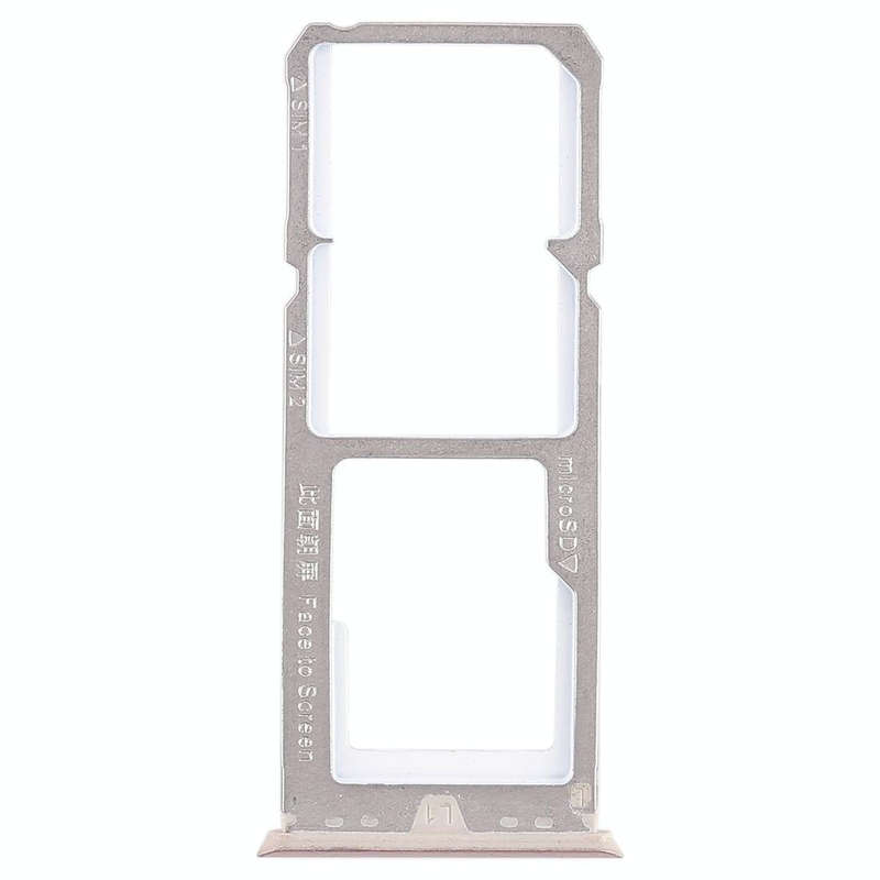 For OPPO A79 2 x SIM Card Tray + Micro SD Card Tray (Gold)