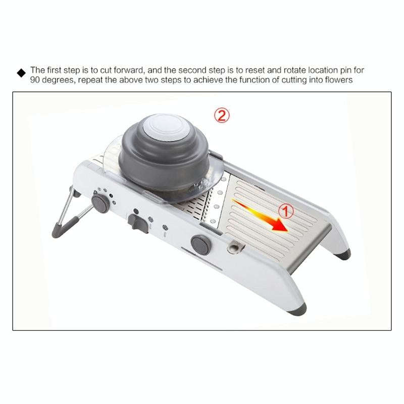 CZ-01 Multifunctional Household Stainless Steel Manual Vegetable Cutting Machine Carrot Potato Gr...