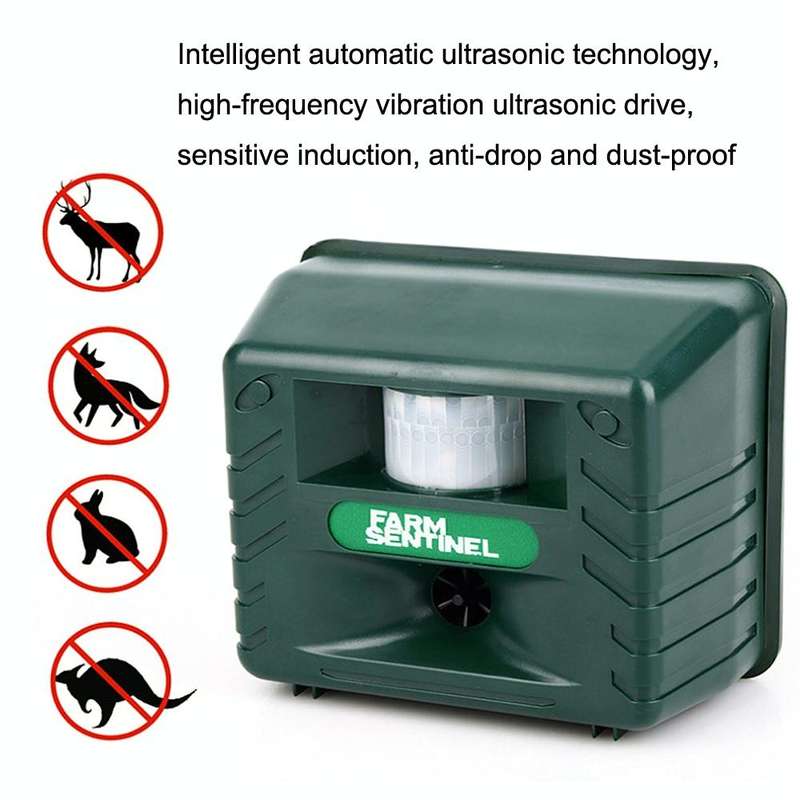 SK131 Garden Outdoor Ultrasonic Rat Repeller Snake Repelle Farm Animal Driving Device(AU Plug)