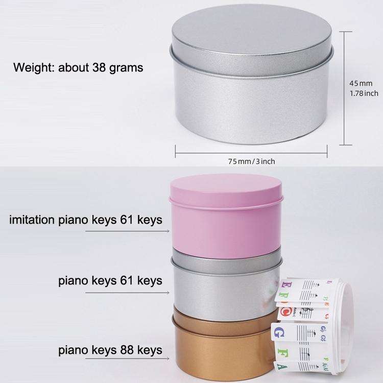 Children Beginner Piano Keyboard Color Stickers Musical Instrument Accessories, Style: Piano Keys...