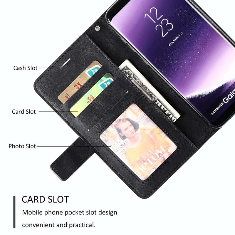 For Samsung Galaxy S8 Plus Skin Feel Splicing Horizontal Flip Leather Case with Holder & Card Slo...