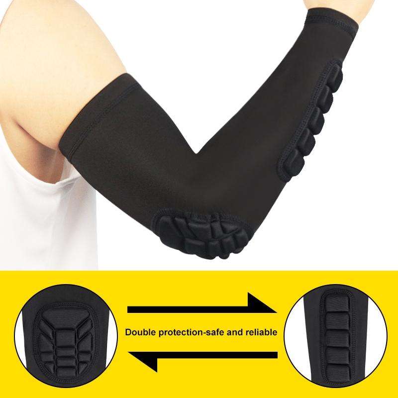 Basketball Sleeve Cellular Anti-collision Anti-slip Compression Elbow Protective Gear, Size:XL(Bl...