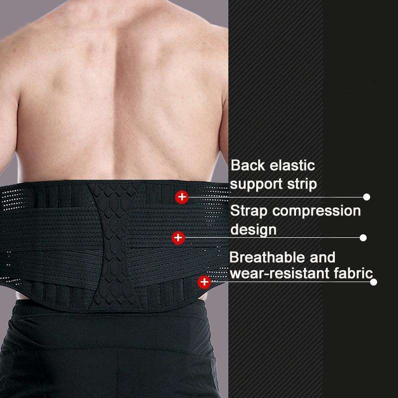 Webbing Breathable Waist Belt Squat Weightlifting Fitness Steel Plate Back Support Belt, Specific...