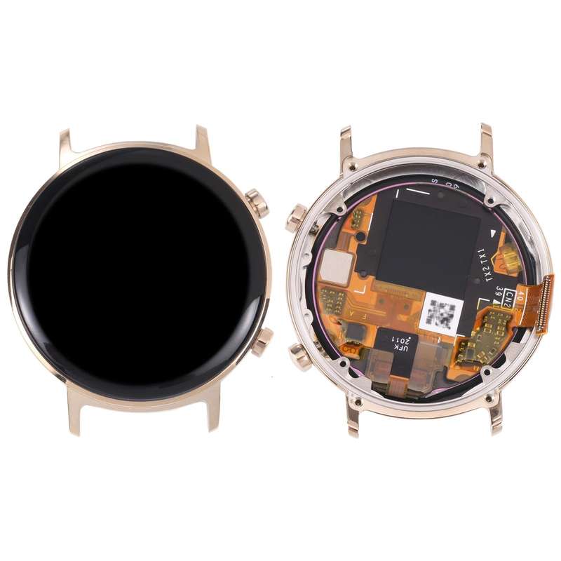 Original LCD Screen and Digitizer Full Assembly With Frame for Huawei Watch GT 2 42mm(Gold)