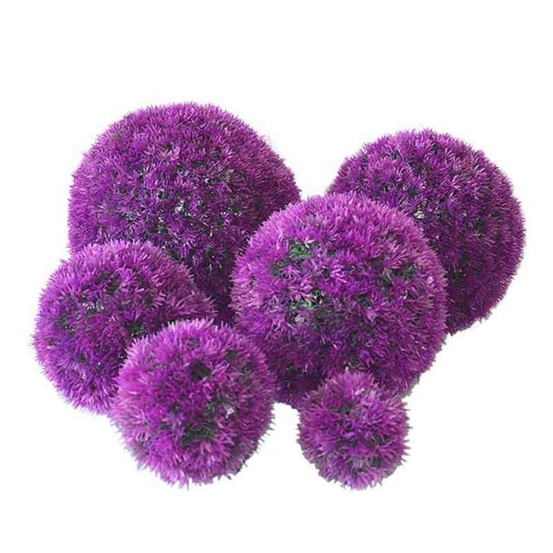 Artificial Grass Plant Ball Topiary Wedding Event Home Outdoor Decoration Hanging Ornament, Diame...