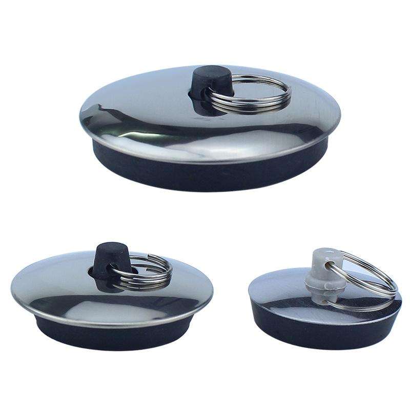 3 PCS Sink Rubber Plug Wash Basin Bathtub Plug Mop Pool Laundry Pool Blocking Plug, Specification:M