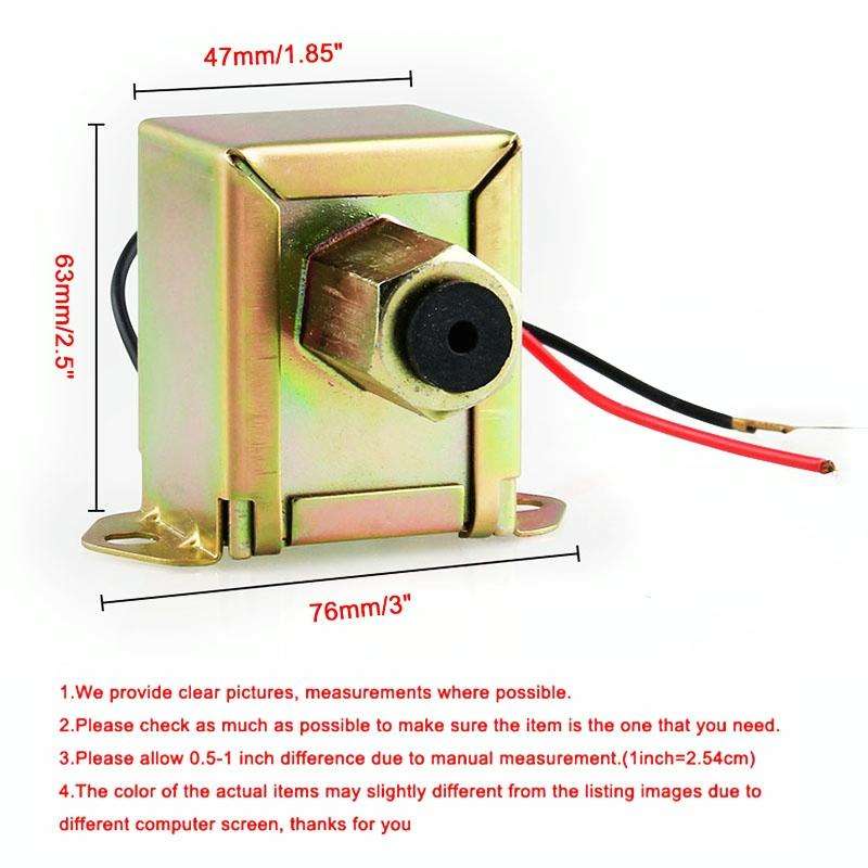 Universal Car 12V Fuel Pump + 2 x Fuel Unions + In-Line Fuel Filter Petrol