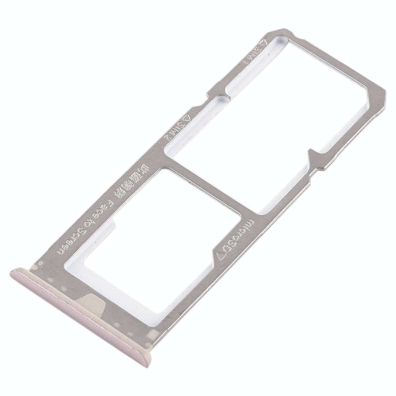 For OPPO A73 / F5 2 x SIM Card Tray + Micro SD Card Tray (Gold)