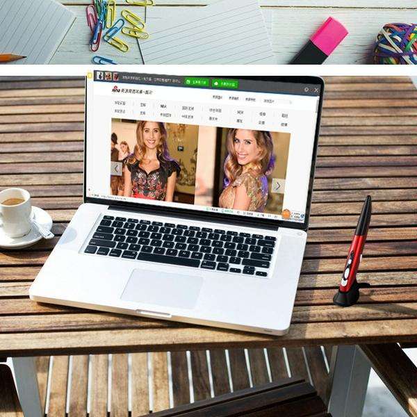 PR-03 2.4G USB Receiver Adjustable 1600 DPI Wireless Optical Pen Mouse for Computer PC Laptop Dra...