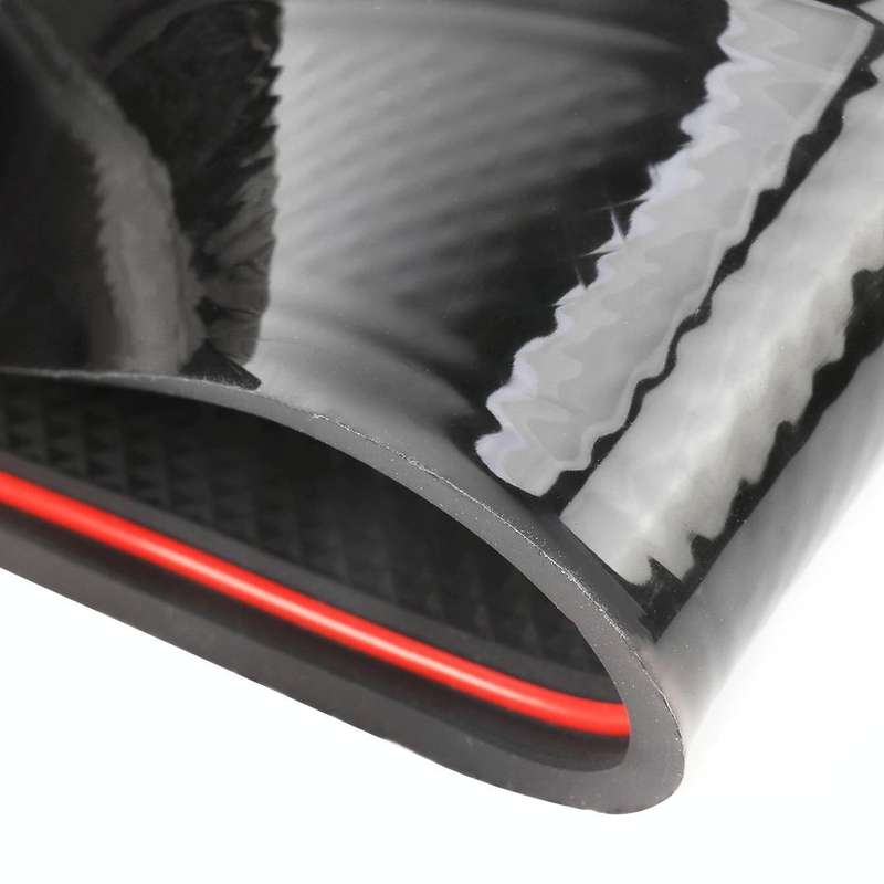 Car Water Cup Gate Slot Mats Plastic Red Anti-Slip Interior Door Pad for Toyota Vios 2017