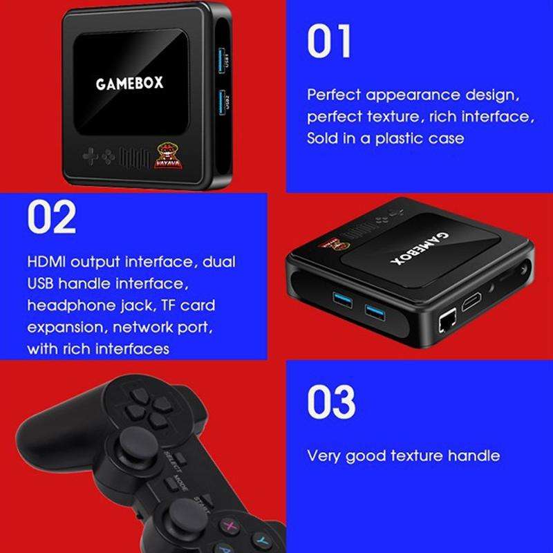 G10 GAMEBOX TV Box Dual System Wireless Android 3D Home 4K HD Game Console Support PS1 / PSP, Sty...