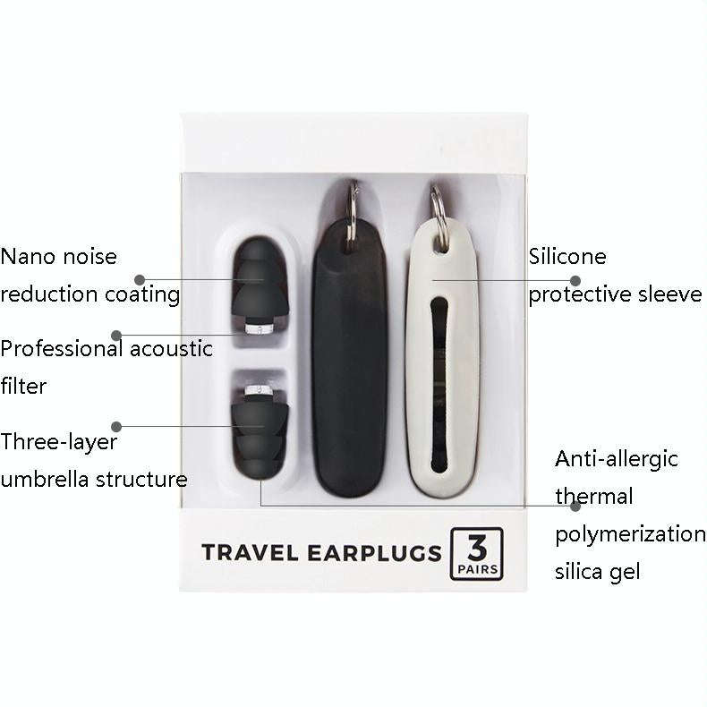 Anti-Noise Sleep Earplugs Silicone Soundproof Earplugs Industrial Noise Cancelling Silent Earplug...