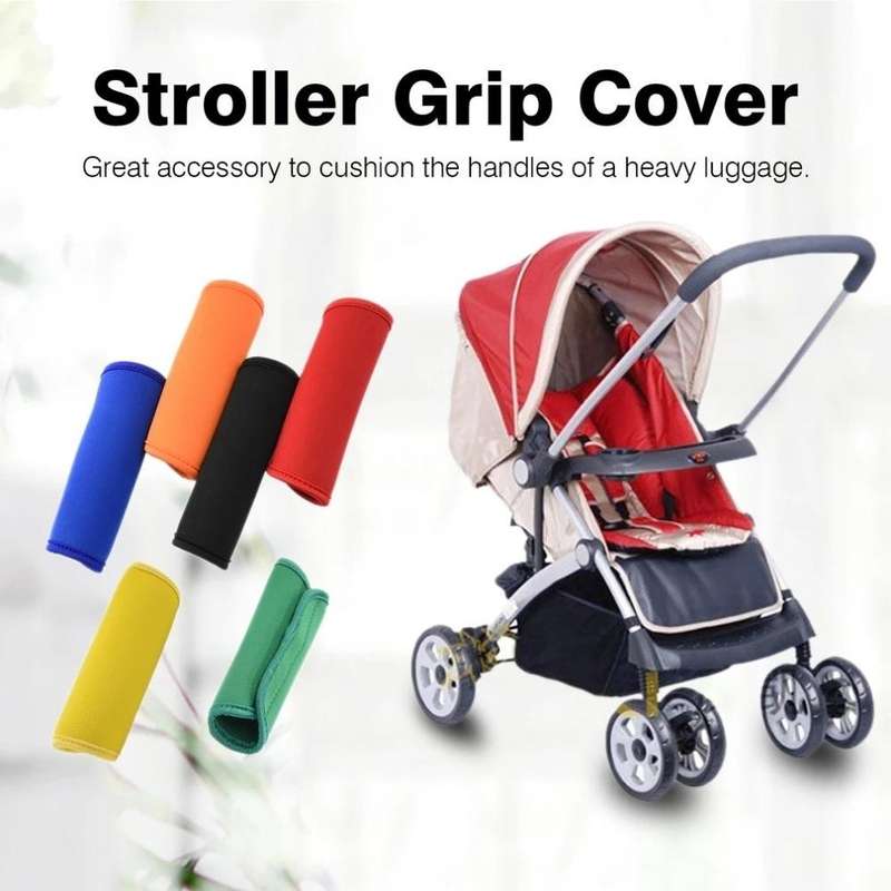 2 PCS Comfortable Neoprene Luggage Handle Wrap Grip Baby Universal Stroller Grip Protective Cover...