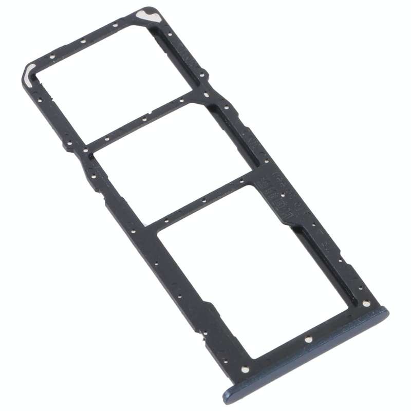 For Realme C31 SIM Card Tray + SIM Card Tray + Micro SD Card Tray (Black)