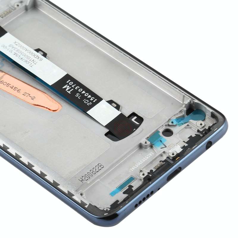 Original LCD Screen for Xiaomi Poco X3 NFC / Poco X3 Digitizer Full Assembly with Frame(Black)