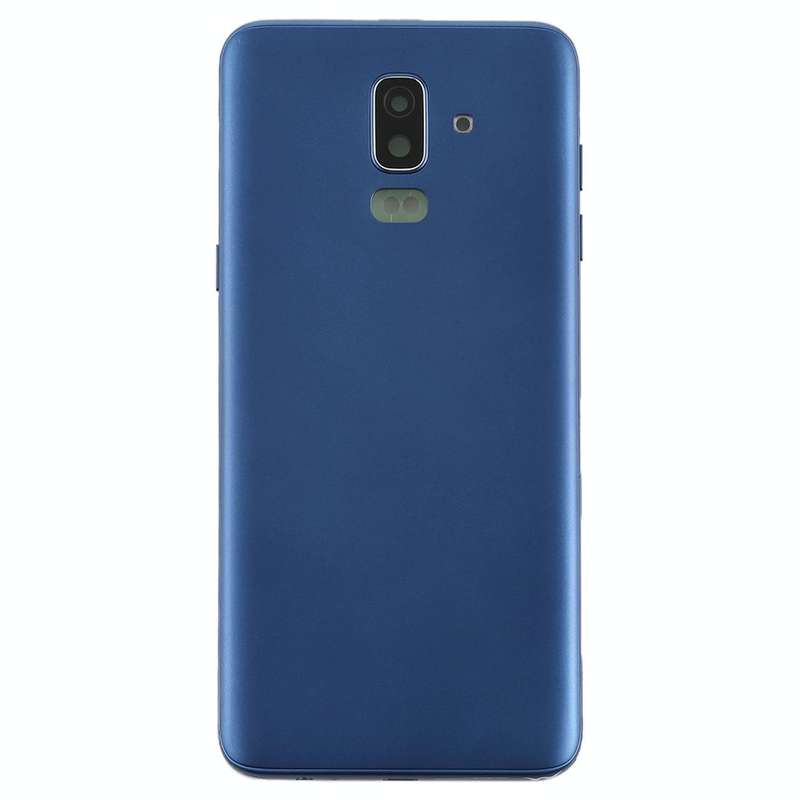 For Galaxy J8 (2018), J810F/DS, J810Y/DS, J810G/DS Back Cover with Side Keys & Camera Lens (Blue)