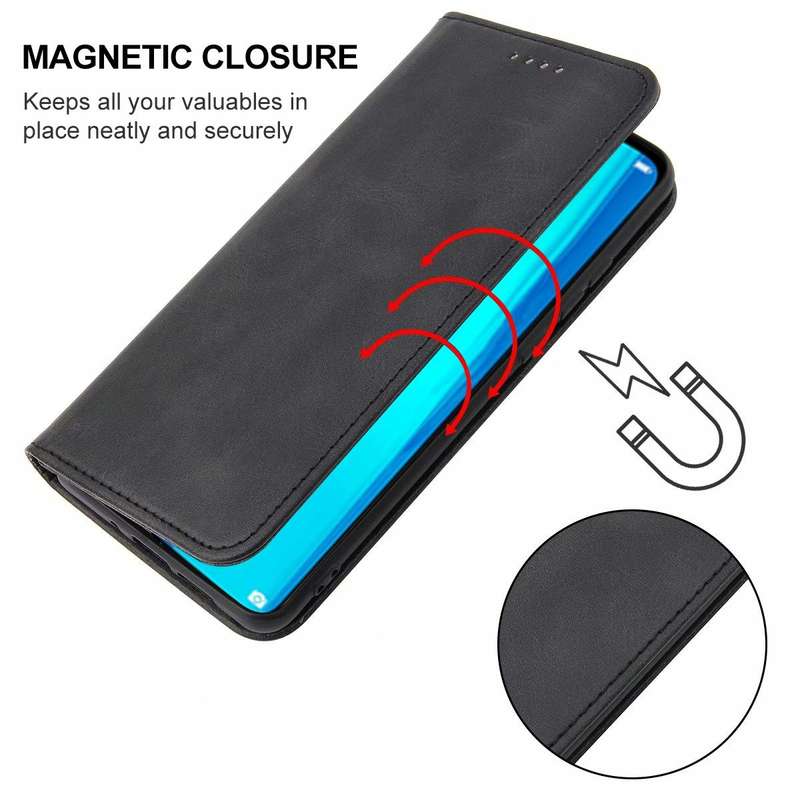 For Huawei Y9 2019 Magnetic Closure Leather Phone Case(Black)
