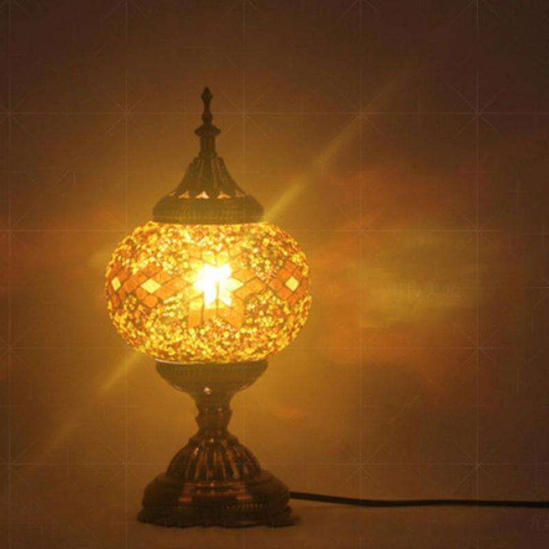 Bedroom Study Romantic Style Mosaic Decorative Table Lamp, Plug Type:US Plug(FX-1503)