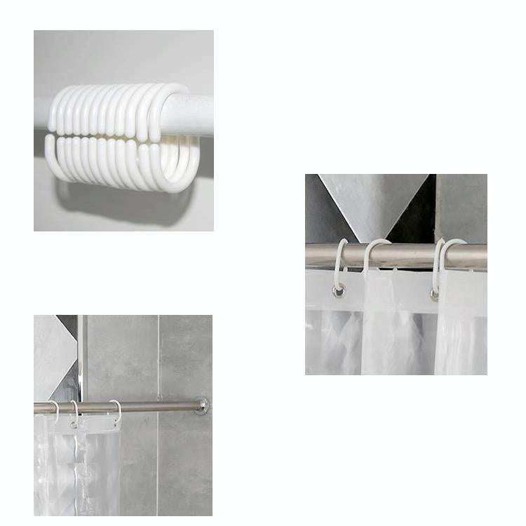 Bathroom EVA Shower Curtain 3D Translucent Thick Waterproof Mildew Sanitary Partition Curtain Sho...