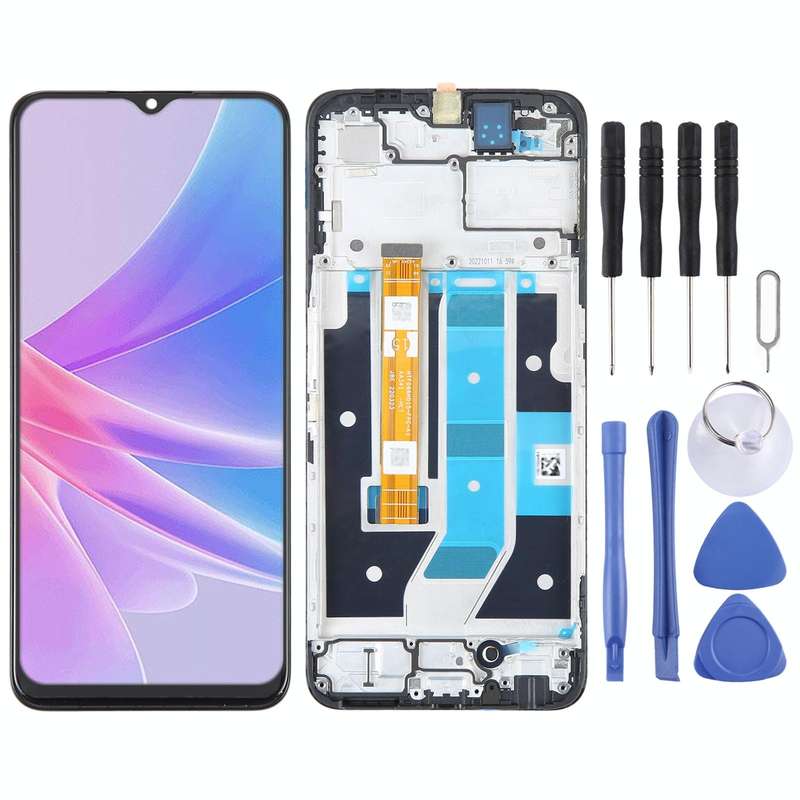 For OPPO A58x 5G OEM LCD Screen Digitizer Full Assembly with Frame