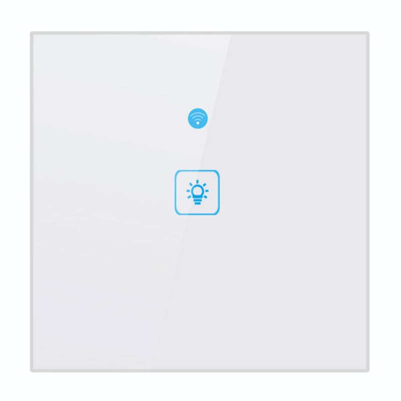 WS-EU-01 EWeLink APP & Touch Control 2A 1 Gang Tempered Glass Panel Smart Wall Switch, AC 90V-250...