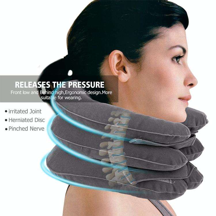 Household Full Cashmere Cervical Traction Instrument Neck Protection Inflatable Cervical Spine Ma...
