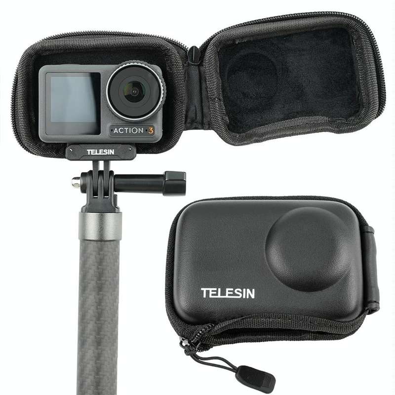 For DJI Osmo Action 3 TELESIN OA-BAG-002 Body Protective Bag Mini Storage Package Camera Accessor...