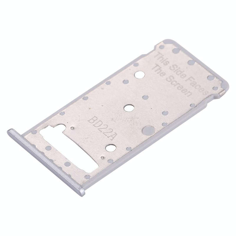 For Huawei Enjoy 7 Plus / Y7 Prime SIM Card Tray & SIM / Micro SD Card Tray(Silver)