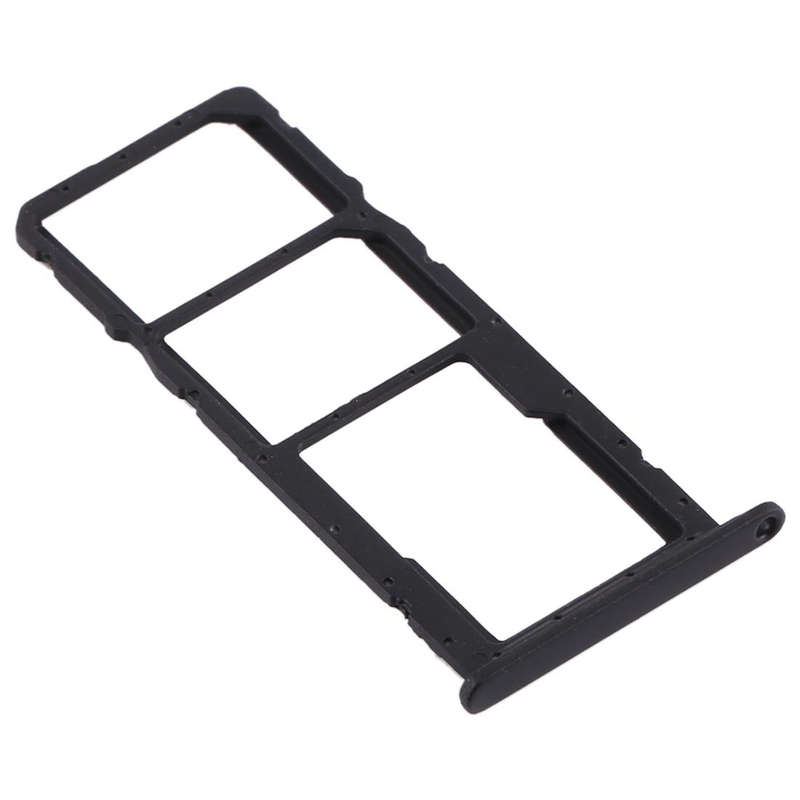 SIM Card Tray + SIM Card Tray + Micro SD Card Tray for Huawei Honor 8A Pro (Black)