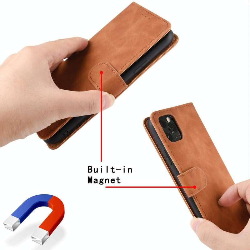 For LG K22 Solid Color Skin Feel Magnetic Buckle Horizontal Flip Calf Texture PU Leather Case wit...