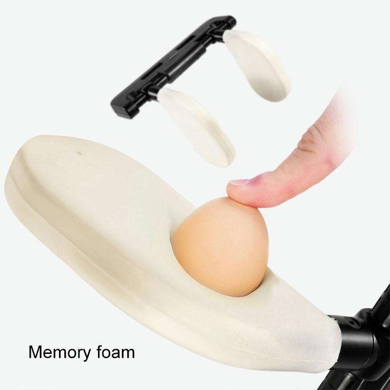 A02 Adjustable Car Auto U-shaped Memory Foam Neck Rest Cushion Seat Pillow(Black)