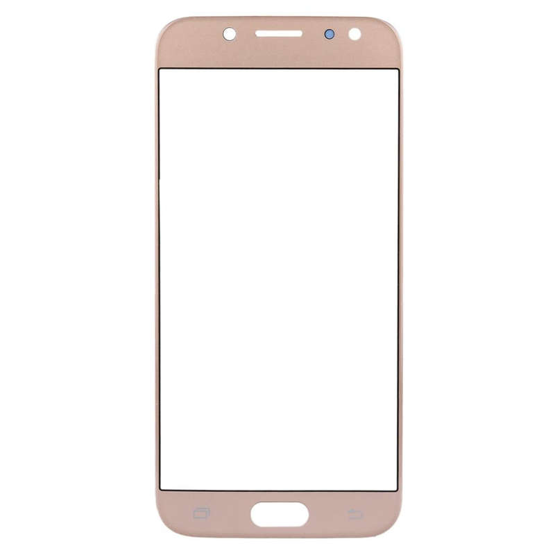 For Galaxy J7 (2017) / J730 Front Screen Outer Glass Lens (Gold)