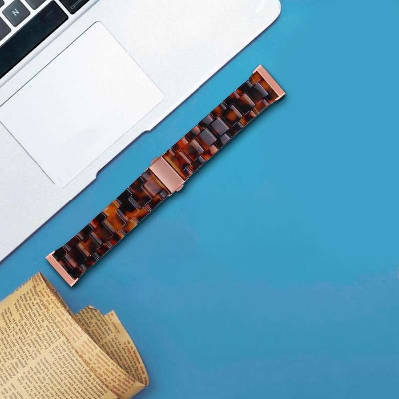 For Fitbit Versa 4 / Sense 2 Universal Resin Watch Band(Hawksbill)