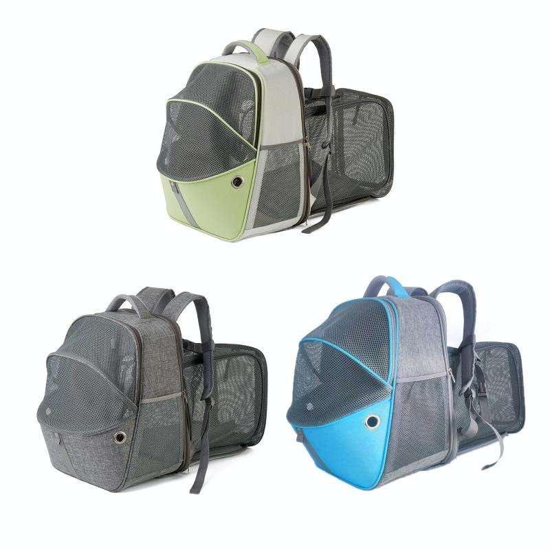 LDLC QS-067 Outdoor Breathable Can Expand Portable Pet Bag(Gray)
