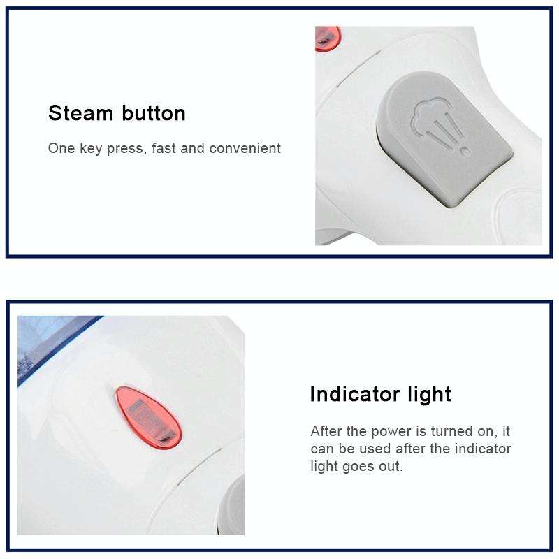 JK-2106 Multi-function Handheld Household Wash Dry-clean Ironing Steam Brush, EU Plug